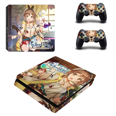 Atelier Ryza decal skin for PS4 Slim Console and two contr.. Atelier Ryza decal skin for PS4 Slim Console and two contr..