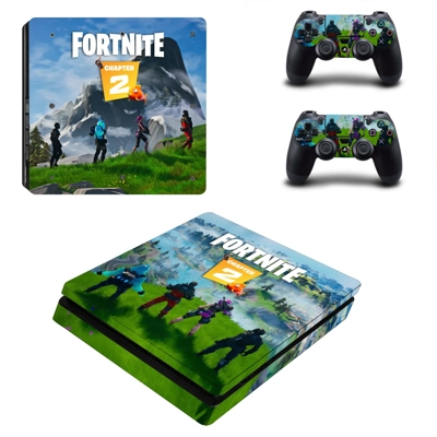 Fortnite decal skin for PS4 Slim Console and two controllers Fortnite decal skin for PS4 Slim Console and two controllers