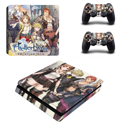 Atelier Ryza decal skin for PS4 Slim Console and two contr.. Atelier Ryza decal skin for PS4 Slim Console and two contr..