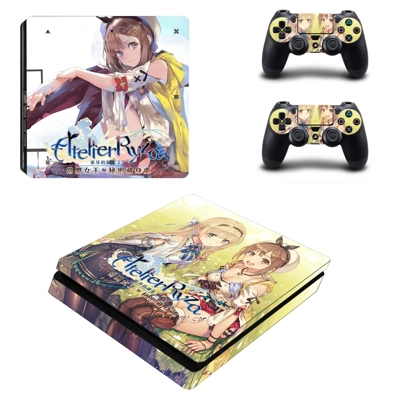 Atelier Ryza decal skin for PS4 Slim Console and two contr.. Atelier Ryza decal skin for PS4 Slim Console and two contr..