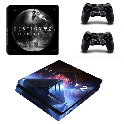 Destiny 2 decal skin for PS4 Slim Console and two controll.. Destiny 2 decal skin for PS4 Slim Console and two controll..