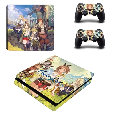 Atelier Ryza decal skin for PS4 Slim Console and two contr.. Atelier Ryza decal skin for PS4 Slim Console and two contr..