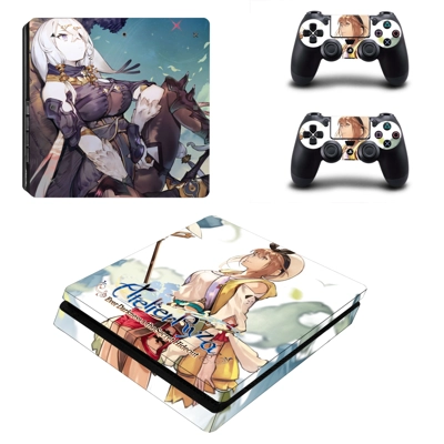 Atelier Ryza decal skin for PS4 Slim Console and two contr.. Atelier Ryza decal skin for PS4 Slim Console and two contr..