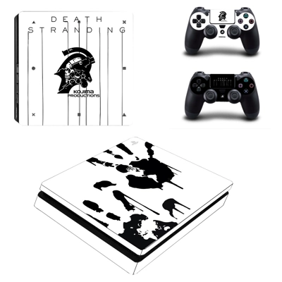 Death Stranding decal skin for PS4 Slim Console and two co.. Death Stranding decal skin for PS4 Slim Console and two co..