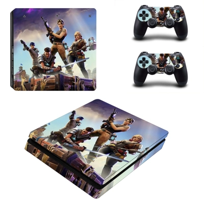 Fortnite decal skin for PS4 Slim Console and two controllers Fortnite decal skin for PS4 Slim Console and two controllers