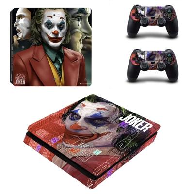 Joker Joaquin Phoenix decal skin for PS4 Slim Console and two controllers