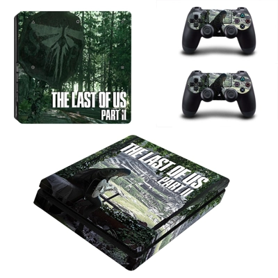 The Last of Us 2 decal skin for PS4 Slim Console and two c.. The Last of Us 2 decal skin for PS4 Slim Console and two c..