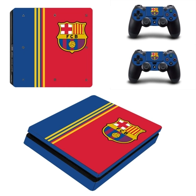 FC Barcelona decal skin for PS4 Slim Console and two contr.. FC Barcelona decal skin for PS4 Slim Console and two contr..