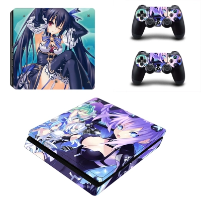 Hyperdimension Neptunia decal skin for PS4 Slim Console an.. Hyperdimension Neptunia decal skin for PS4 Slim Console an..