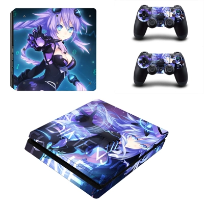 Hyperdimension Neptunia decal skin for PS4 Slim Console an.. Hyperdimension Neptunia decal skin for PS4 Slim Console an..