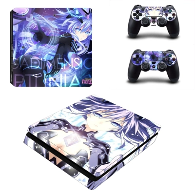 Hyperdimension Neptunia decal skin for PS4 Slim Console an.. Hyperdimension Neptunia decal skin for PS4 Slim Console an..