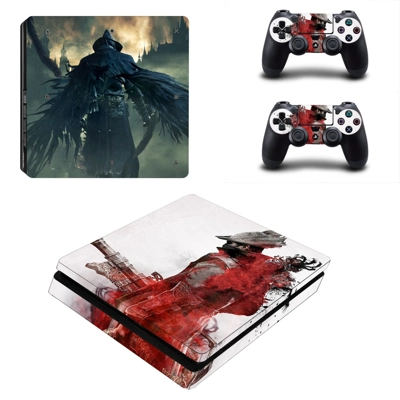 Dark Souls decal skin for PS4 Slim Console and two control.. Dark Souls decal skin for PS4 Slim Console and two control..