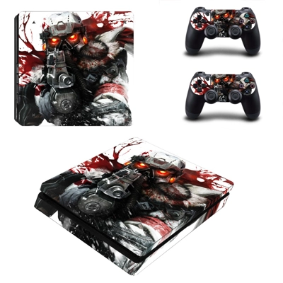 Spartan halo decal skin for PS4 Slim Console and two contr.. Spartan halo decal skin for PS4 Slim Console and two contr..