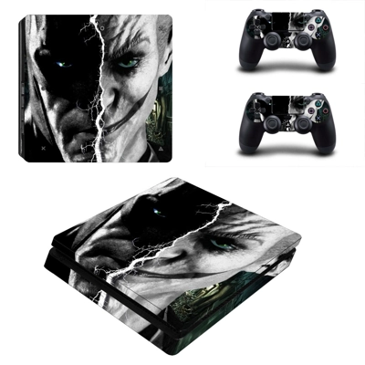The Joker decal skin for PS4 Slim Console and two controll.. The Joker decal skin for PS4 Slim Console and two controll..