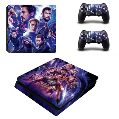 The Avengers decal skin for PS4 Slim Console and two contr.. The Avengers decal skin for PS4 Slim Console and two contr..