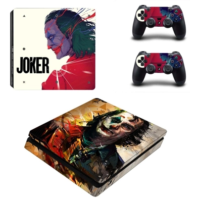 Joker Joaquin Phoenix decal skin for PS4 Slim Console and two controllers