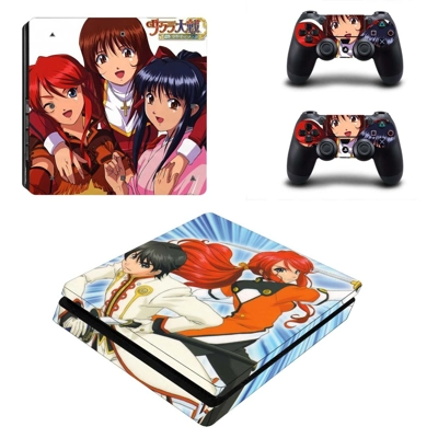 Sakura Wars decal skin for PS4 Slim Console and two contro.. Sakura Wars decal skin for PS4 Slim Console and two contro..