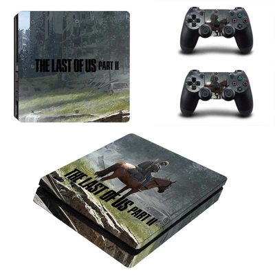 The Last of Us 2 decal skin for PS4 Slim Console and two c.. The Last of Us 2 decal skin for PS4 Slim Console and two c..