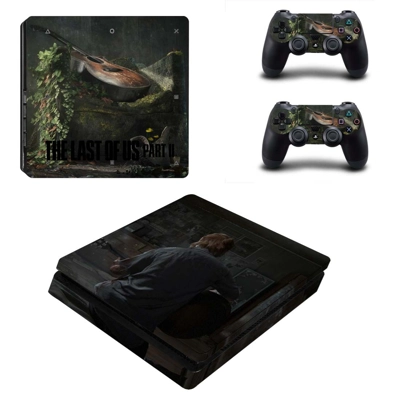 The Last of Us 2 decal skin for PS4 Slim Console and two c.. The Last of Us 2 decal skin for PS4 Slim Console and two c..