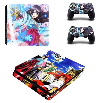 Sakura Wars decal skin for PS4 Slim Console and two contro.. Sakura Wars decal skin for PS4 Slim Console and two contro..