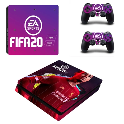 FIFA 20 decal skin for PS4 Slim Console and two controllers FIFA 20 decal skin for PS4 Slim Console and two controllers
