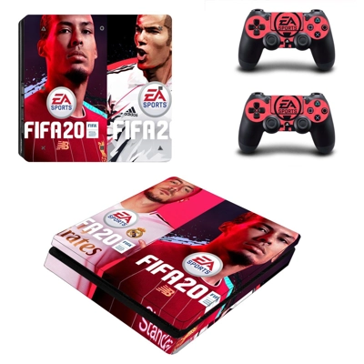 FIFA 20 decal skin for PS4 Slim Console and two controllers FIFA 20 decal skin for PS4 Slim Console and two controllers
