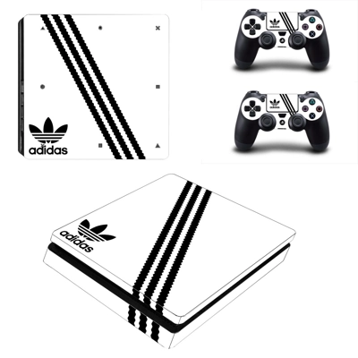 Adidas decal skin for PS4 Slim Console and two controllers