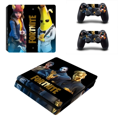 Fortnite decal skin for PS4 Slim Console and two controllers Fortnite decal skin for PS4 Slim Console and two controllers