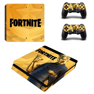 Fortnite decal skin for PS4 Slim Console and two controllers Fortnite decal skin for PS4 Slim Console and two controllers