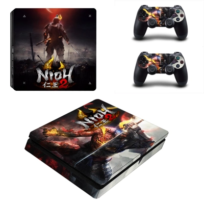 Nioh 2 decal skin for PS4 Slim Console and two controllers Nioh 2 decal skin for PS4 Slim Console and two controllers