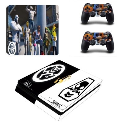 Fortnite Shadoz decal skin for PS4 Slim Console and two co.. Fortnite Shadoz decal skin for PS4 Slim Console and two co..