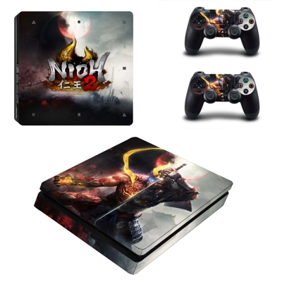 Nioh 2 decal skin for PS4 Slim Console and two controllers Nioh 2 decal skin for PS4 Slim Console and two controllers