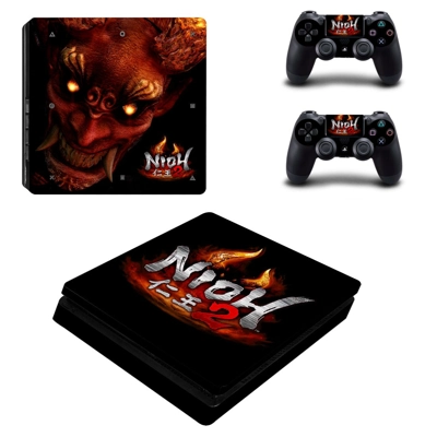 Nioh 2 decal skin for PS4 Slim Console and two controllers Nioh 2 decal skin for PS4 Slim Console and two controllers