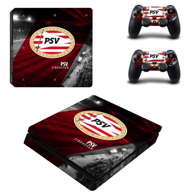 PSV Eindhoven FC decal skin for PS4 Slim Console and two c.. PSV Eindhoven FC decal skin for PS4 Slim Console and two c..