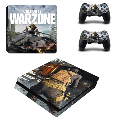 COD Warzone decal skin for PS4 Slim Console and two contro.. COD Warzone decal skin for PS4 Slim Console and two contro..