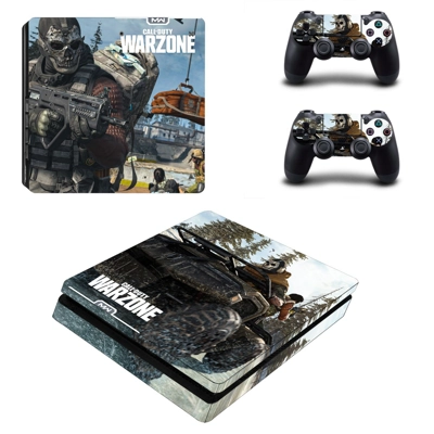 COD Warzone decal skin for PS4 Slim Console and two contro.. COD Warzone decal skin for PS4 Slim Console and two contro..