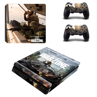 COD Warzone decal skin for PS4 Slim Console and two contro.. COD Warzone decal skin for PS4 Slim Console and two contro..