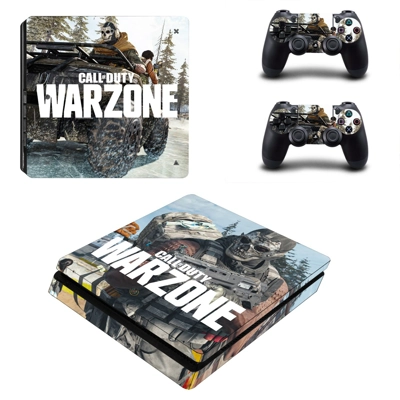 COD Warzone decal skin for PS4 Slim Console and two contro.. COD Warzone decal skin for PS4 Slim Console and two contro..