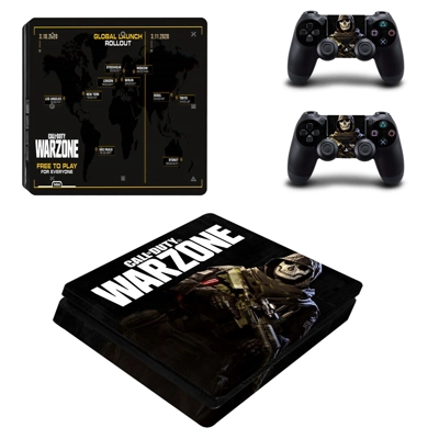 COD Warzone decal skin for PS4 Slim Console and two contro.. COD Warzone decal skin for PS4 Slim Console and two contro..