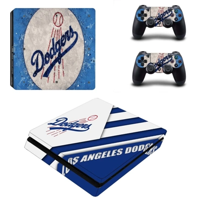 Los Angeles Dodgers decal skin for PS4 Slim Console and tw..