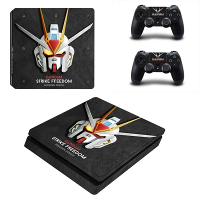 Strike Freedom Gundam decal skin for PS4 Slim Console and ..