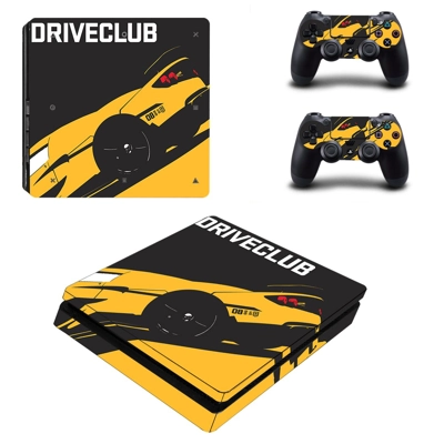 Driveclub decal skin for PS4 Slim Console and two controll..