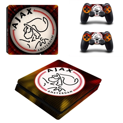 AFC Ajax decal skin for PS4 Slim Console and two controllers