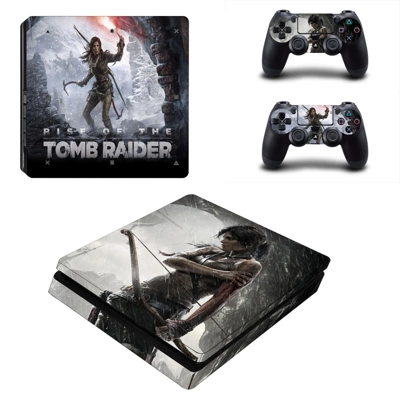 Rise of the Tomb Raider decal skin for PS4 Slim Console an..