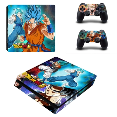Dragon Ball super decal skin for PS4 Slim Console and two ..