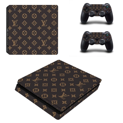 Supreme decal skin for PS4 Slim Console and two controllers