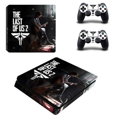 The Last of Us 2 decal skin for PS4 Slim Console and two controllers