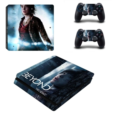 Beyond Two Souls decal skin for PS4 Slim Console and two controllers