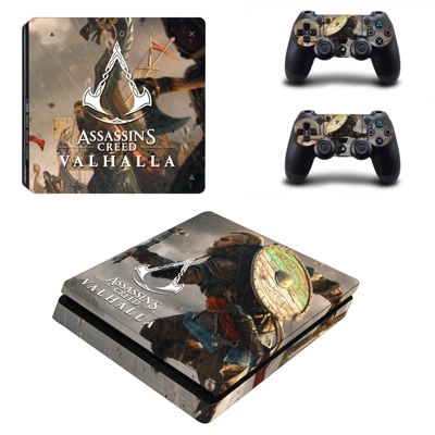 Assassin's Creed Valhalla decal skin for PS4 Slim Console ..