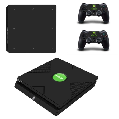 Classic decal skin for PS4 Slim Console and two controllers